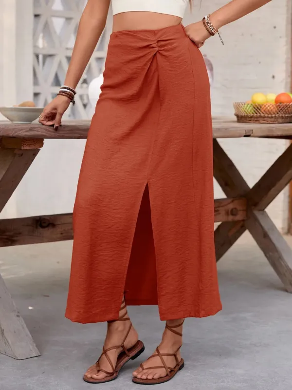 Slit Midi Skirt sold by Charming Charlie