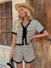 Tied Front Striped Top and Shorts Set sold by Charming Charlie