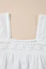 Hollowed Lace Patchwork Square Neck Short Sleeve Blouse sold by Charming Charlie