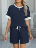 Round Neck Short Sleeve Top and Shorts Set sold by Charming Charlie