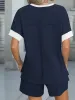 Round Neck Short Sleeve Top and Shorts Set sold by Charming Charlie