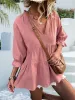 Notched Flounce Sleeve Blouse sold by Charming Charlie