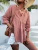 Notched Flounce Sleeve Blouse sold by Charming Charlie