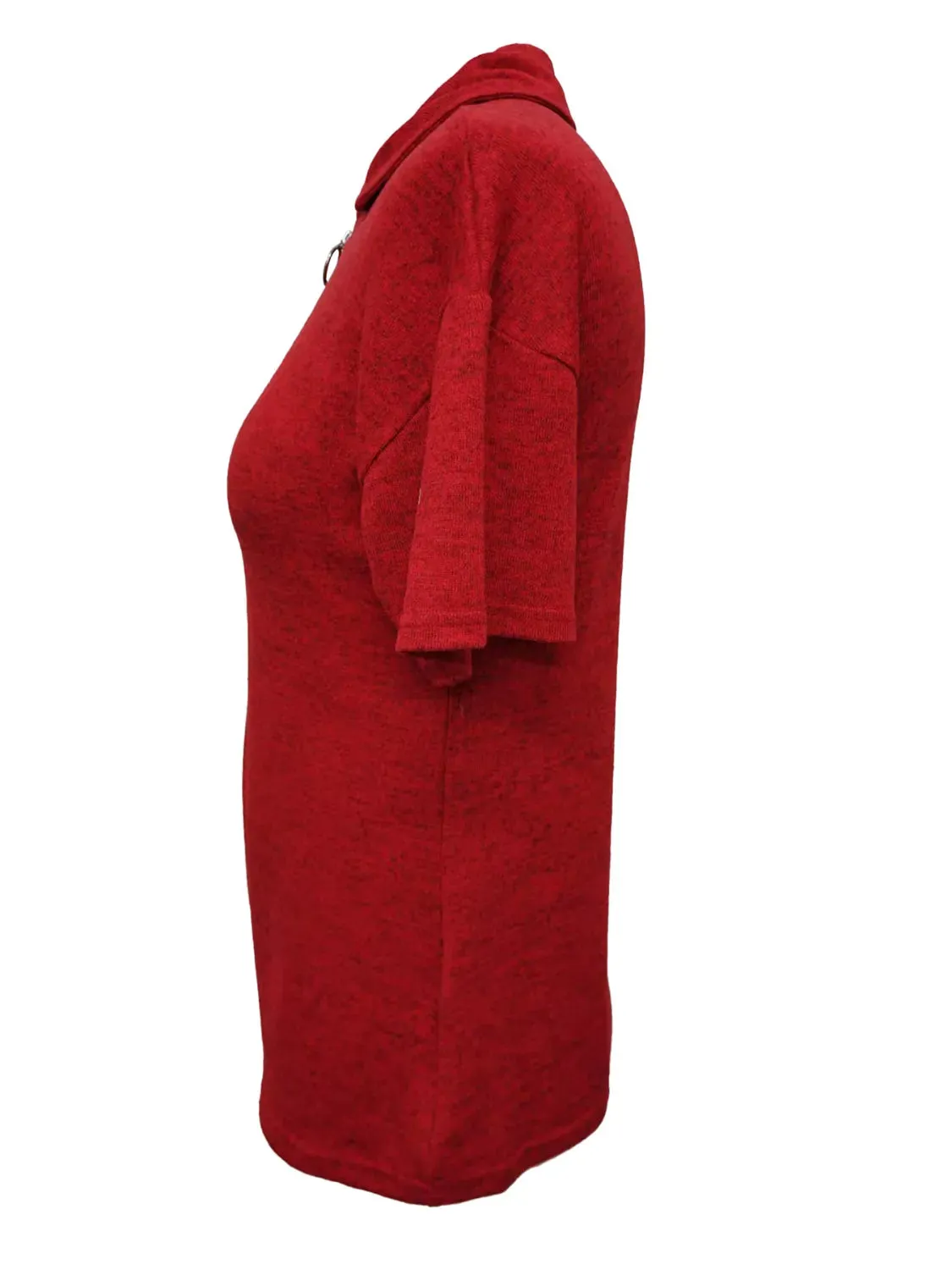 Zip Collar Short Sleeve Top sold by Charming Charlie product image thumbnail 3