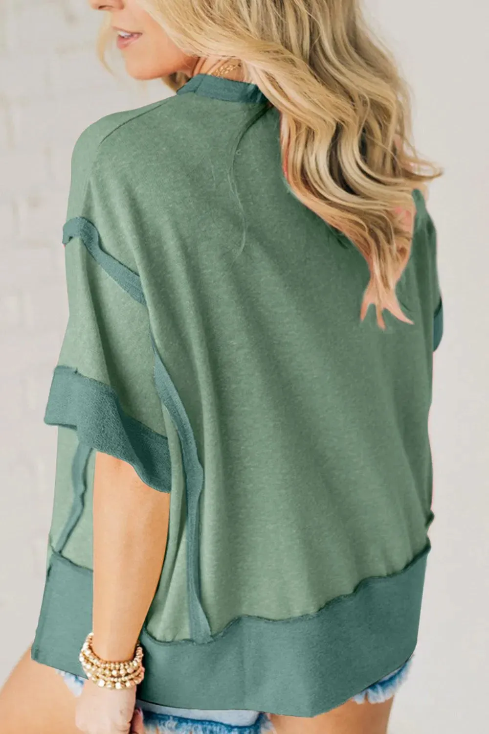Round Neck Half Sleeve T-Shirt sold by Charming Charlie product image thumbnail 4