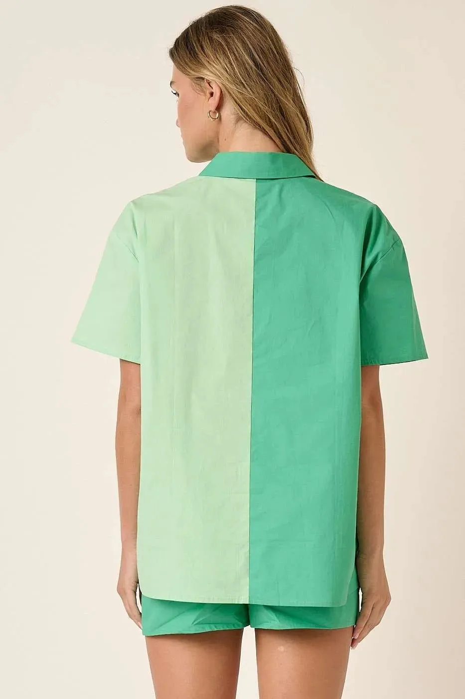 Mittoshop Color Block Short Sleeve Shirt and Shorts Set sold by Charming Charlie product image thumbnail 5