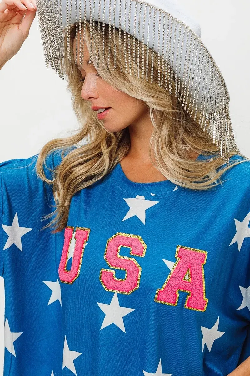BiBi Fourth Of July Star Knit T-Shirt sold by Charming Charlie product image thumbnail 3