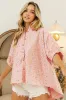 BiBi Sequin Striped Short Dolman Sleeve Blouse sold by Charming Charlie