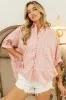 BiBi Sequin Striped Short Dolman Sleeve Blouse sold by Charming Charlie