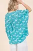 Mittoshop Zebra Print V-Neck Button Down Dolman Sleeve Top sold by Charming Charlie