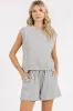 Mittoshop French Terry Crew Neck Top and Shorts Set sold by Charming Charlie
