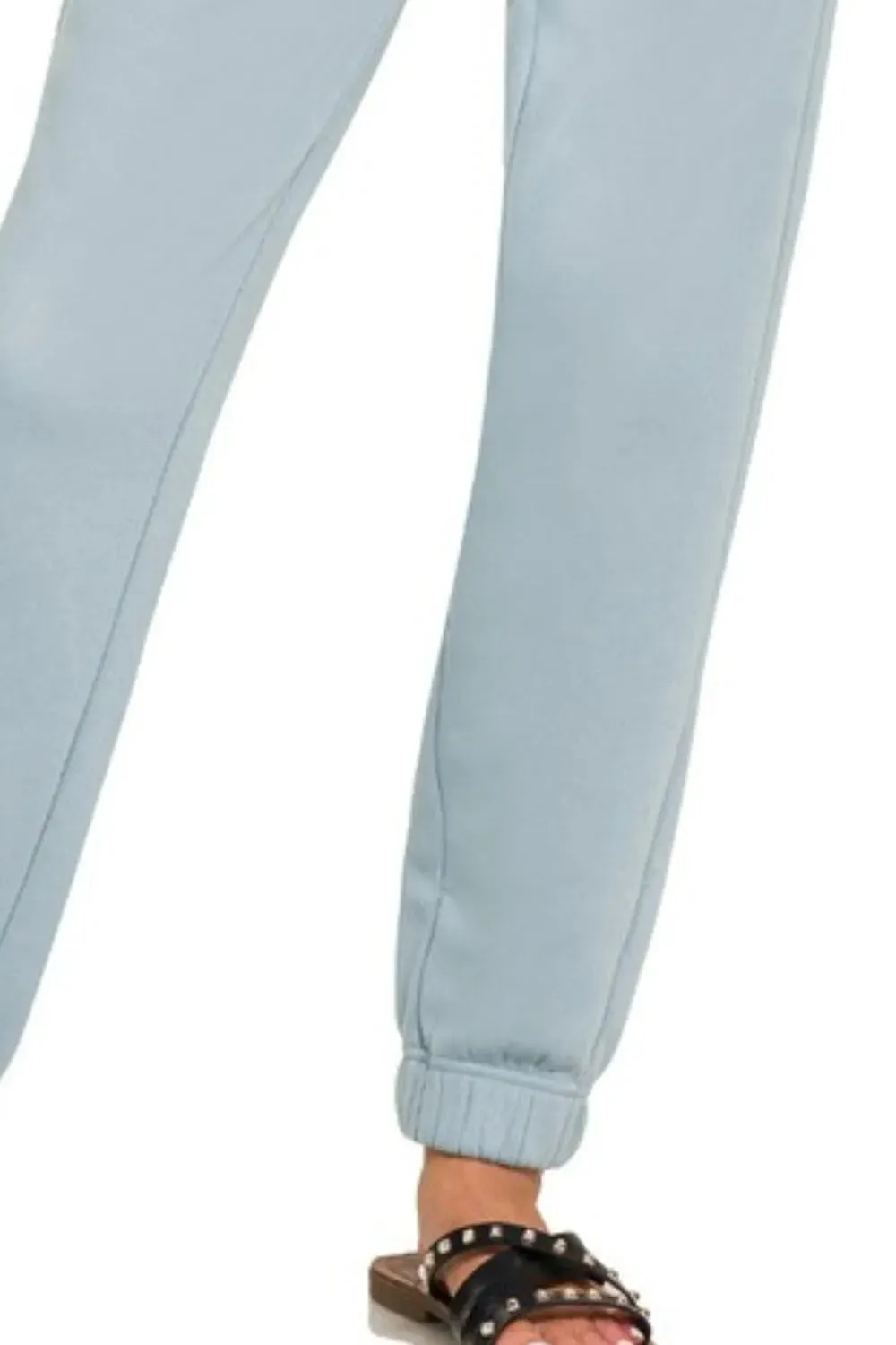 Zenana Fleece Jogger Sweatpants With Pockets sold by Charming Charlie product image thumbnail 3