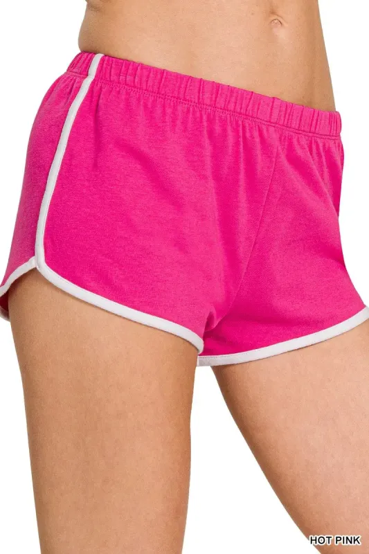 Zenana Elastic Waistband Dolphin Shorts sold by Charming Charlie