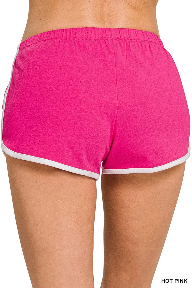 Zenana Elastic Waistband Dolphin Shorts sold by Charming Charlie product image thumbnail 3