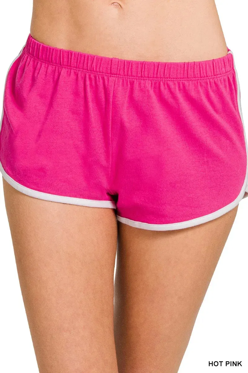 Zenana Elastic Waistband Dolphin Shorts sold by Charming Charlie product image thumbnail 2