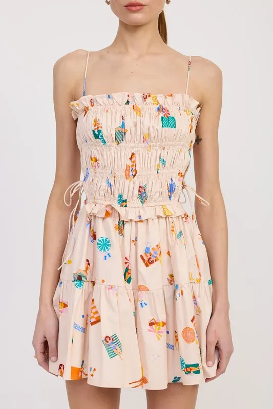 GATHERED POPLIN MIN DRESS sold by Charming Charlie product image thumbnail 2