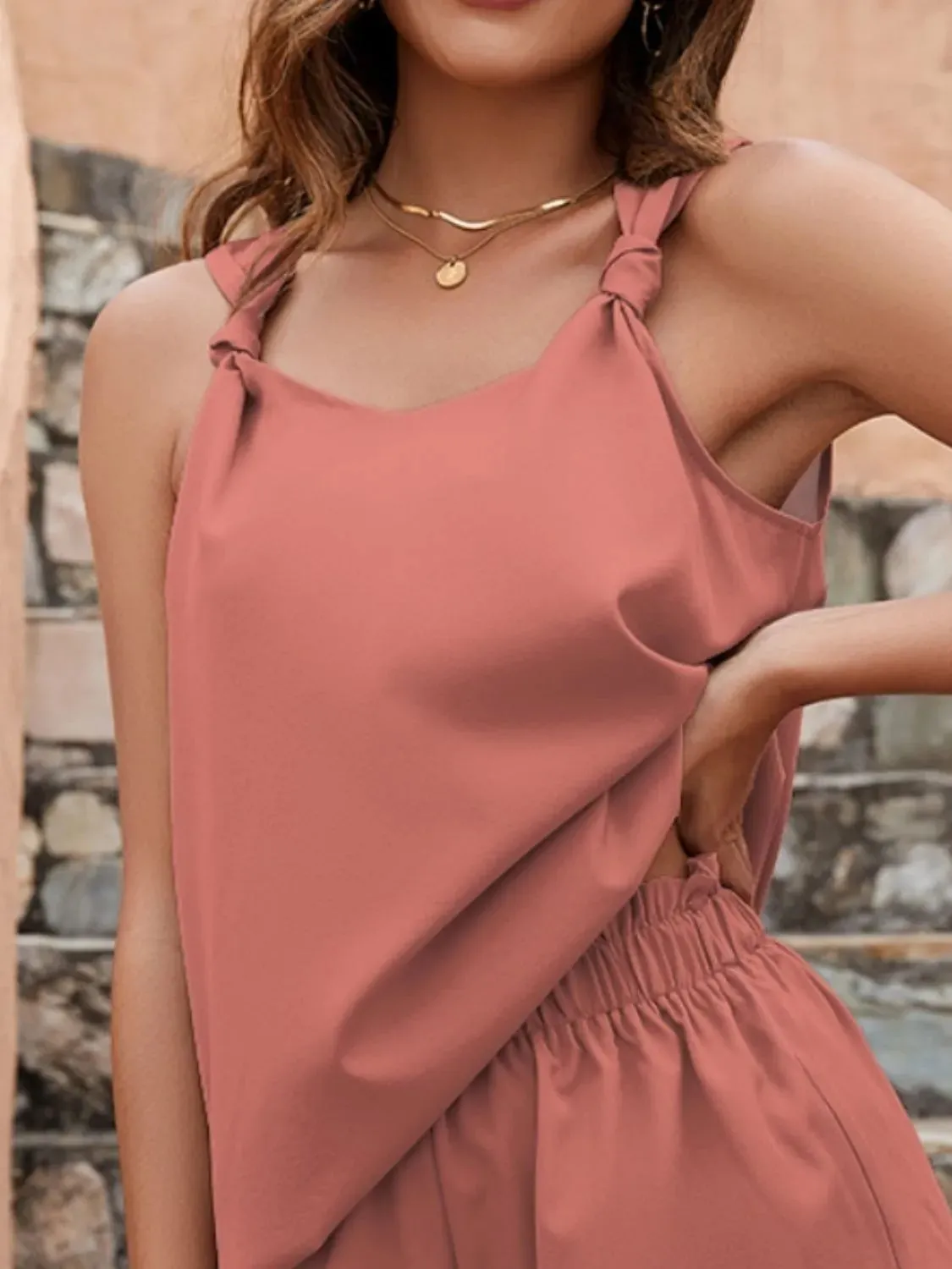 Knotted Strap Cami and Shorts Set sold by Charming Charlie product image thumbnail 3