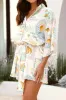 Printed 3/4 Sleeve Romper sold by Charming Charlie