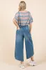 Mittoshop Denim Tie Back Sleeveless Wide Leg Overalls sold by Charming Charlie