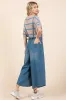 Mittoshop Denim Tie Back Sleeveless Wide Leg Overalls sold by Charming Charlie