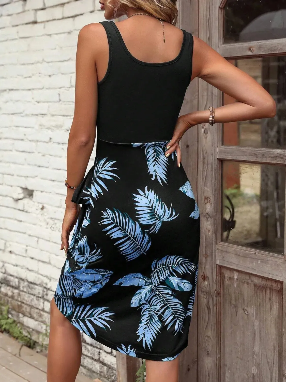 Printed Wide Strap Tank Dress sold by Charming Charlie product image thumbnail 2