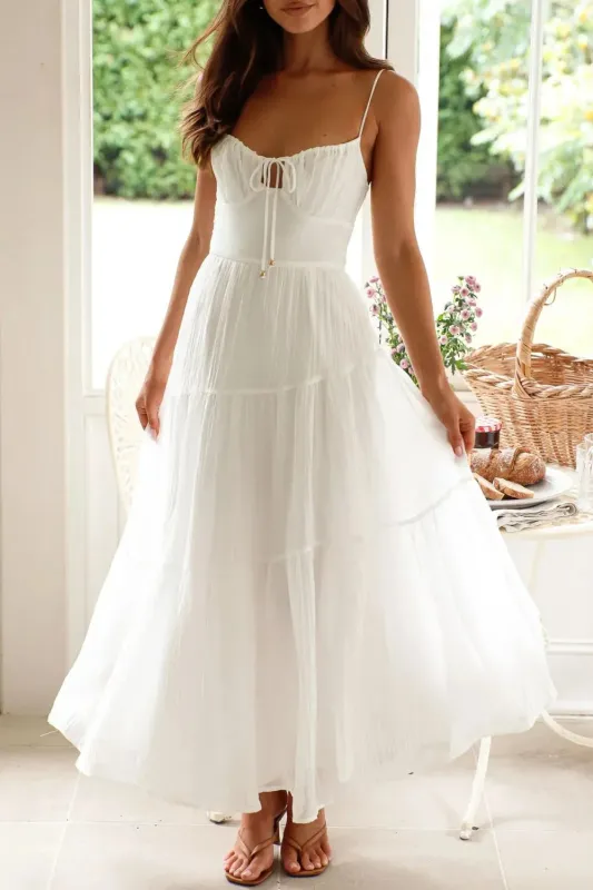 Ruched Smocked Back Cami Dress sold by Charming Charlie