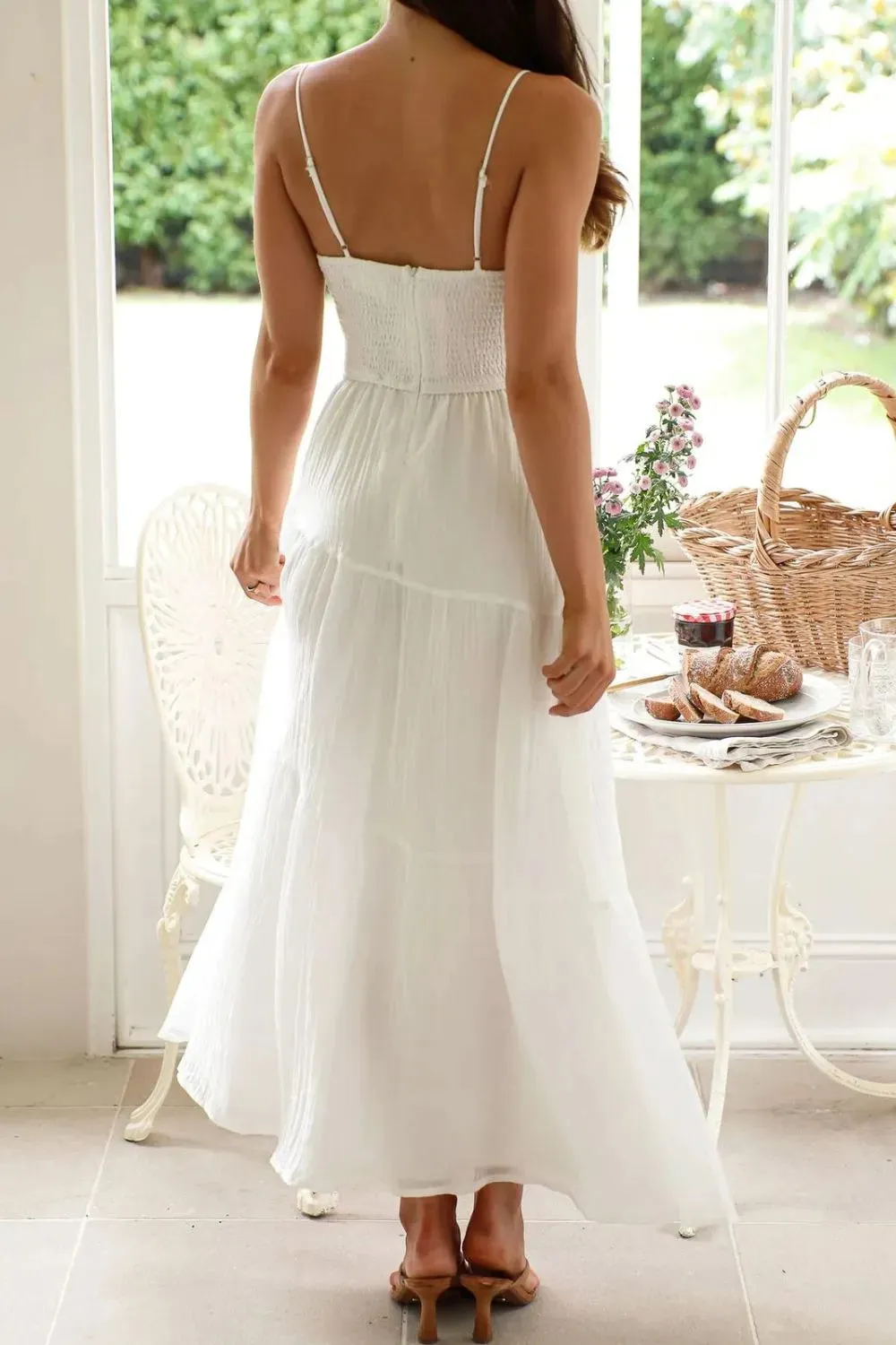 Ruched Smocked Back Cami Dress sold by Charming Charlie product image thumbnail 5