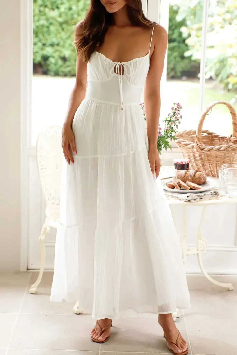 Ruched Smocked Back Cami Dress sold by Charming Charlie product image thumbnail 3