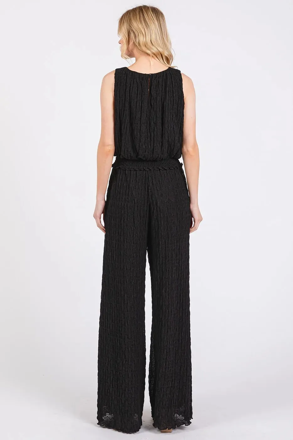 Mittoshop Textured Stretchy Crop Tank and Pants Set sold by Charming Charlie product image thumbnail 4