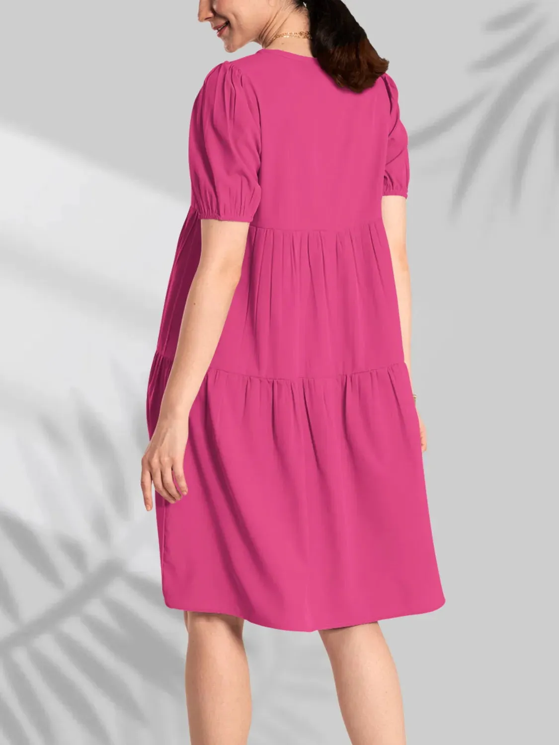 Round Neck Short Sleeve Mini Tee Dress sold by Charming Charlie product image thumbnail 2