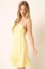 Mittoshop Ruched Detail Spaghetti Tie Mini Dress sold by Charming Charlie