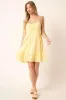 Mittoshop Ruched Detail Spaghetti Tie Mini Dress sold by Charming Charlie
