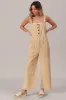 BiBi Washed Denim Buttoned Overall Jumpsuit sold by Charming Charlie