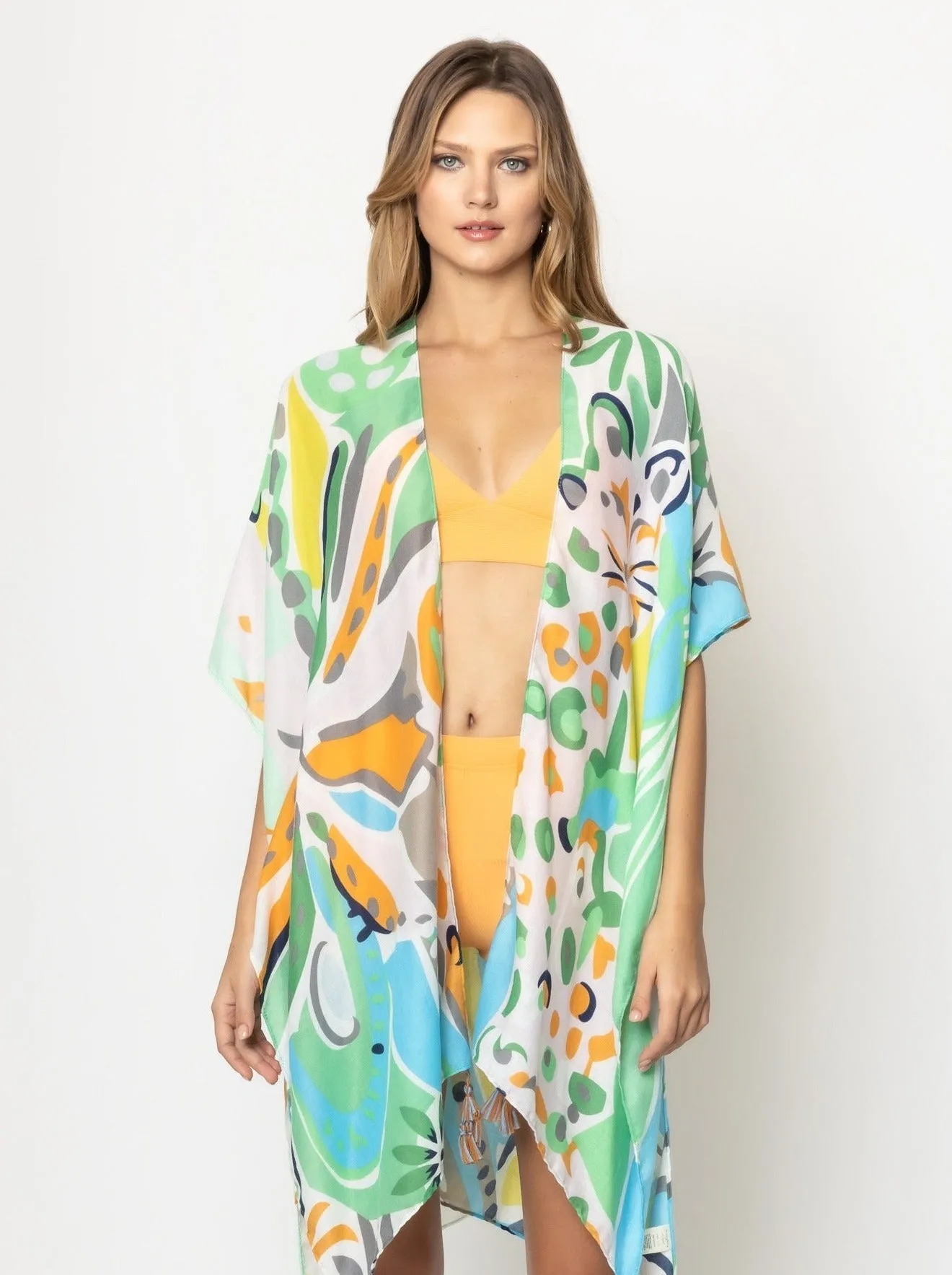 Tropical Floral Print Kimono sold by Charming Charlie