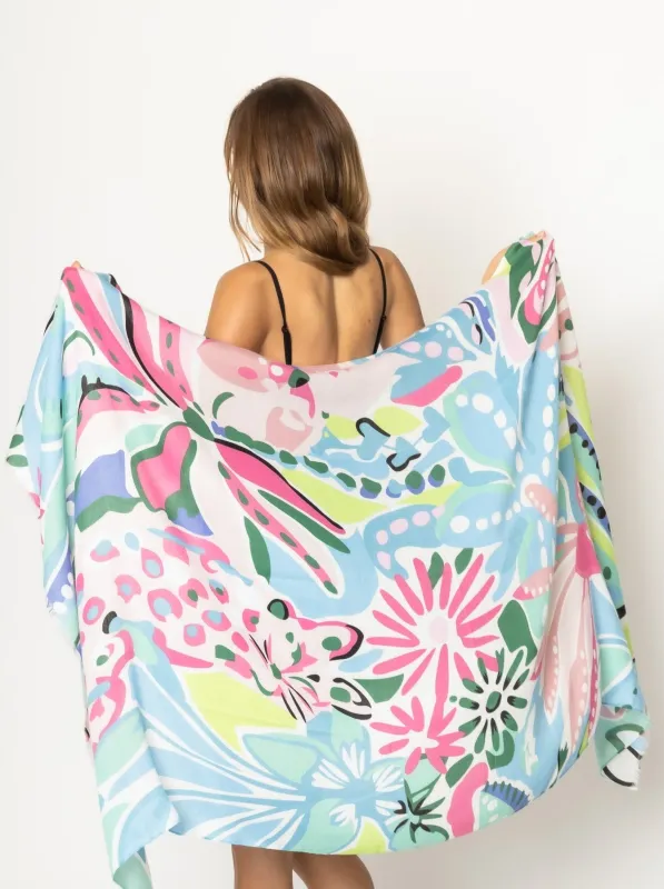 Tropical Floral Print Scarf sold by Charming Charlie