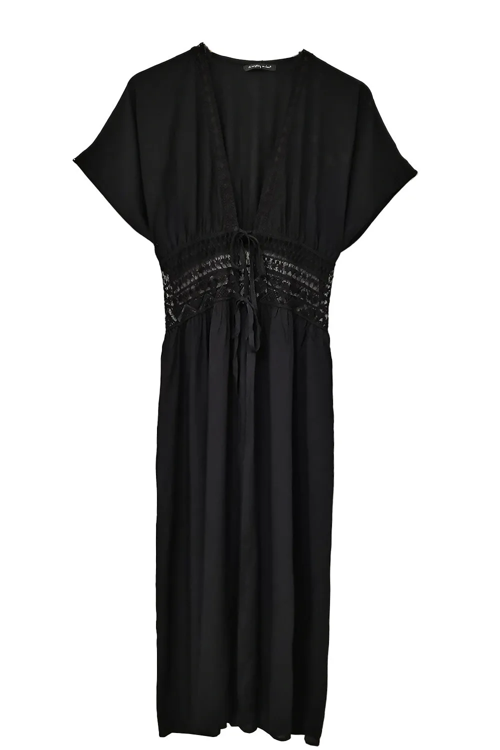 Lace Trim Long Cardigan sold by Charming Charlie product image thumbnail 4