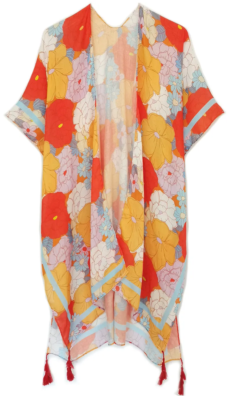 Floral Print Kimono sold by Charming Charlie product image thumbnail 5