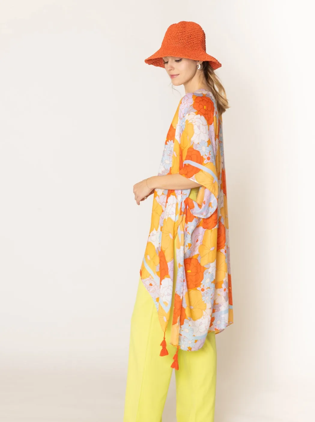 Floral Print Kimono sold by Charming Charlie