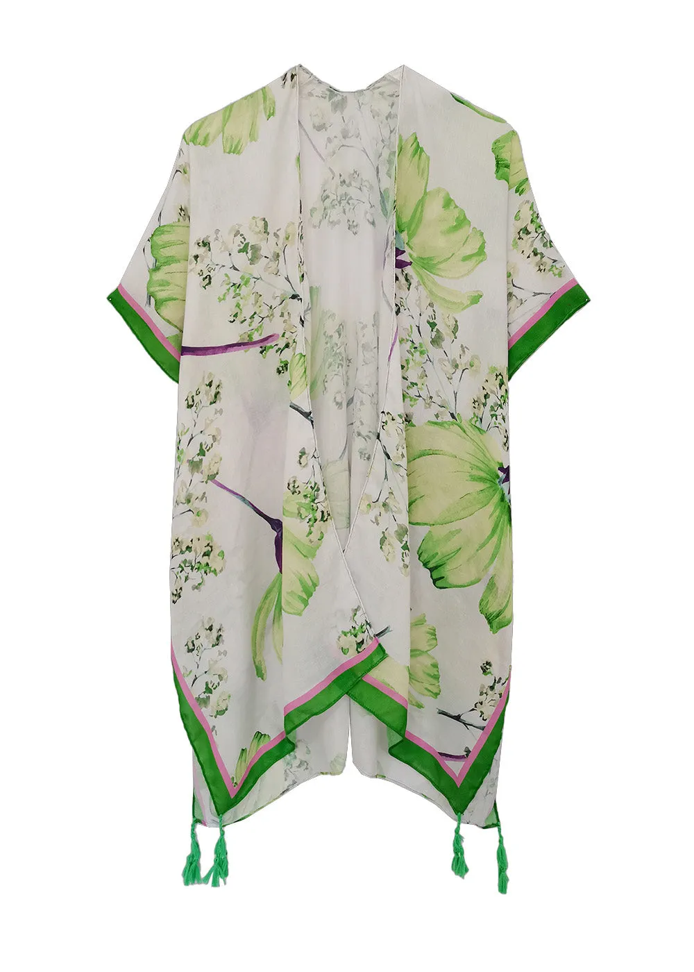 Floral Print Kimono sold by Charming Charlie product image thumbnail 4