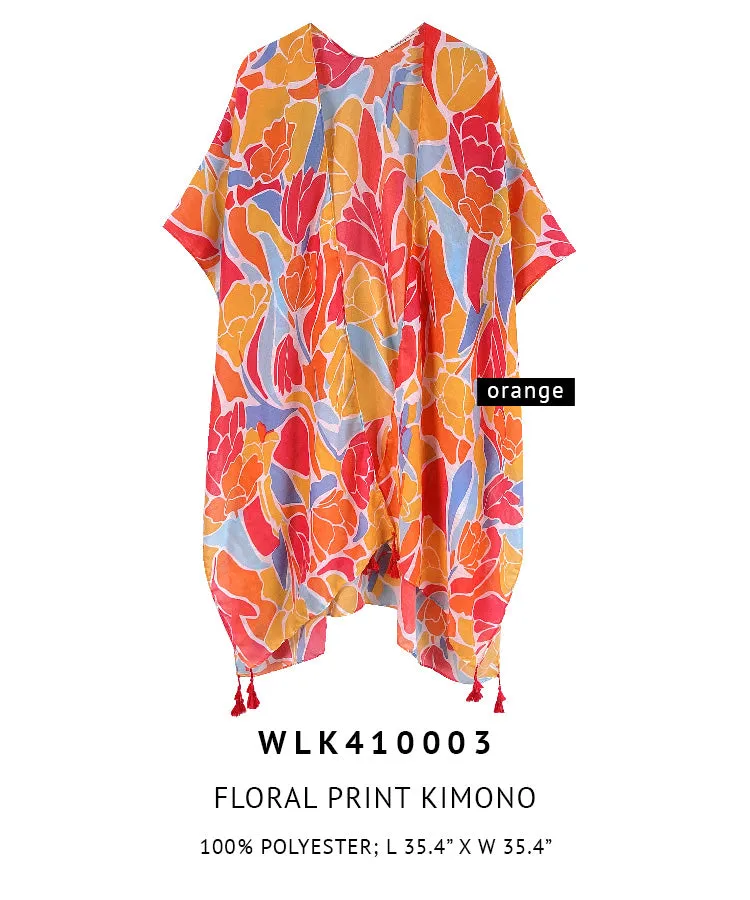 Floral Print Kimono sold by Charming Charlie product image thumbnail 3
