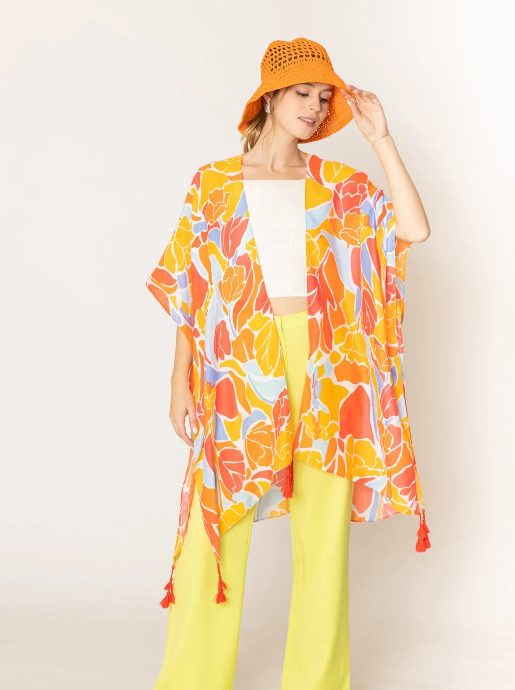 Floral Print Kimono sold by Charming Charlie product image thumbnail 2