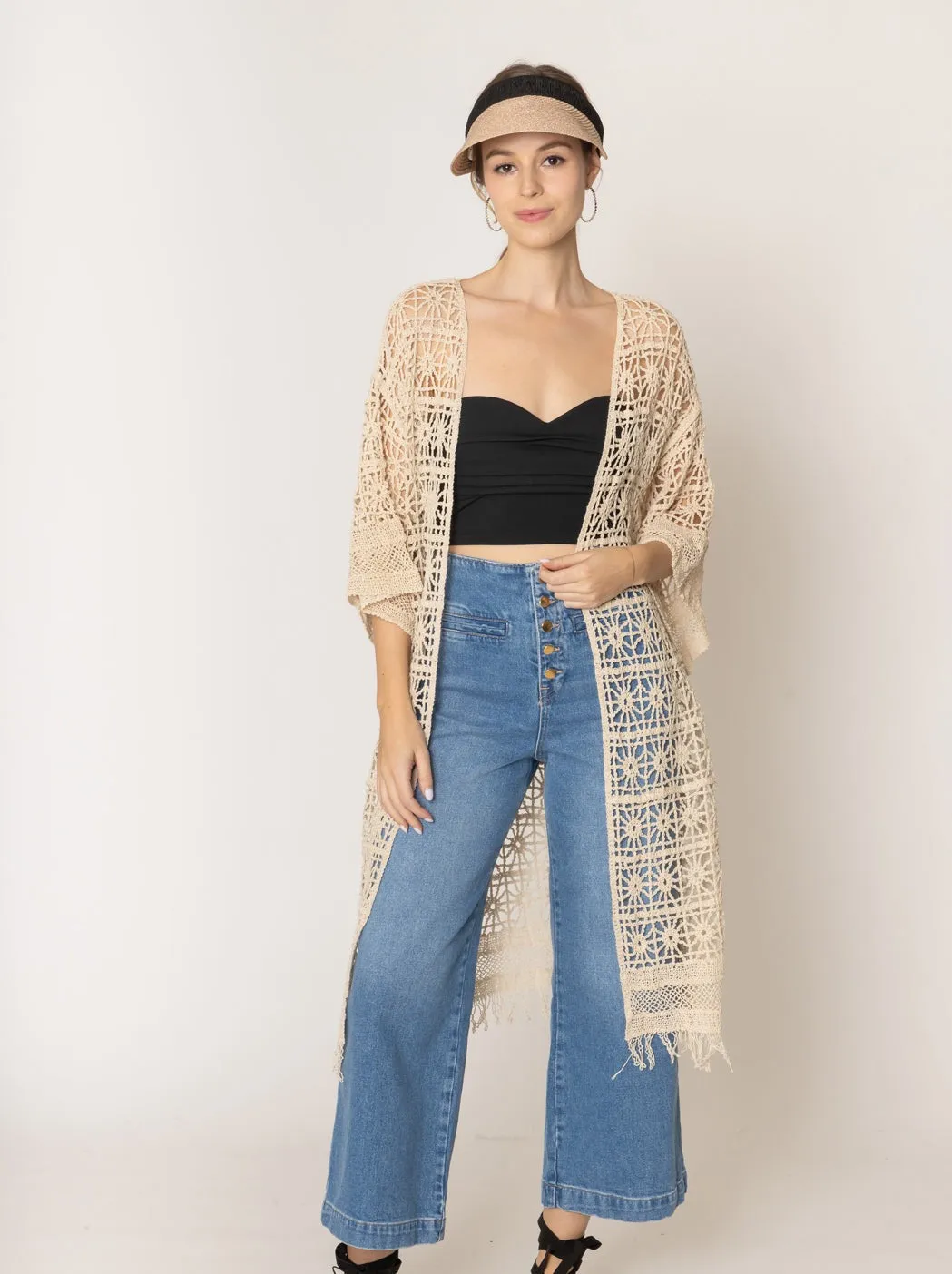 Crochet Cardigan sold by Charming Charlie