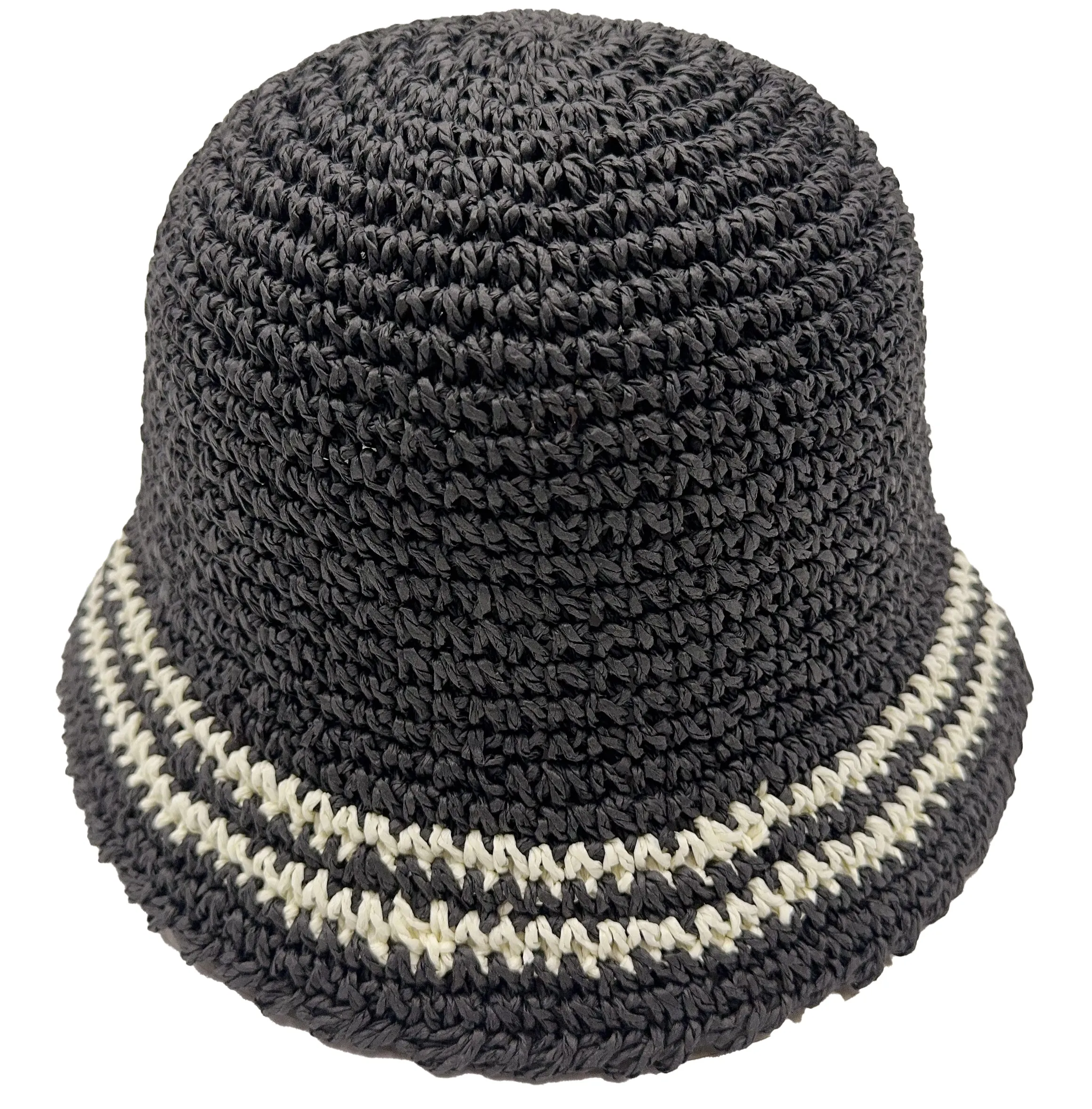 Stripe Straw Bucket Hat sold by Charming Charlie product image thumbnail 4