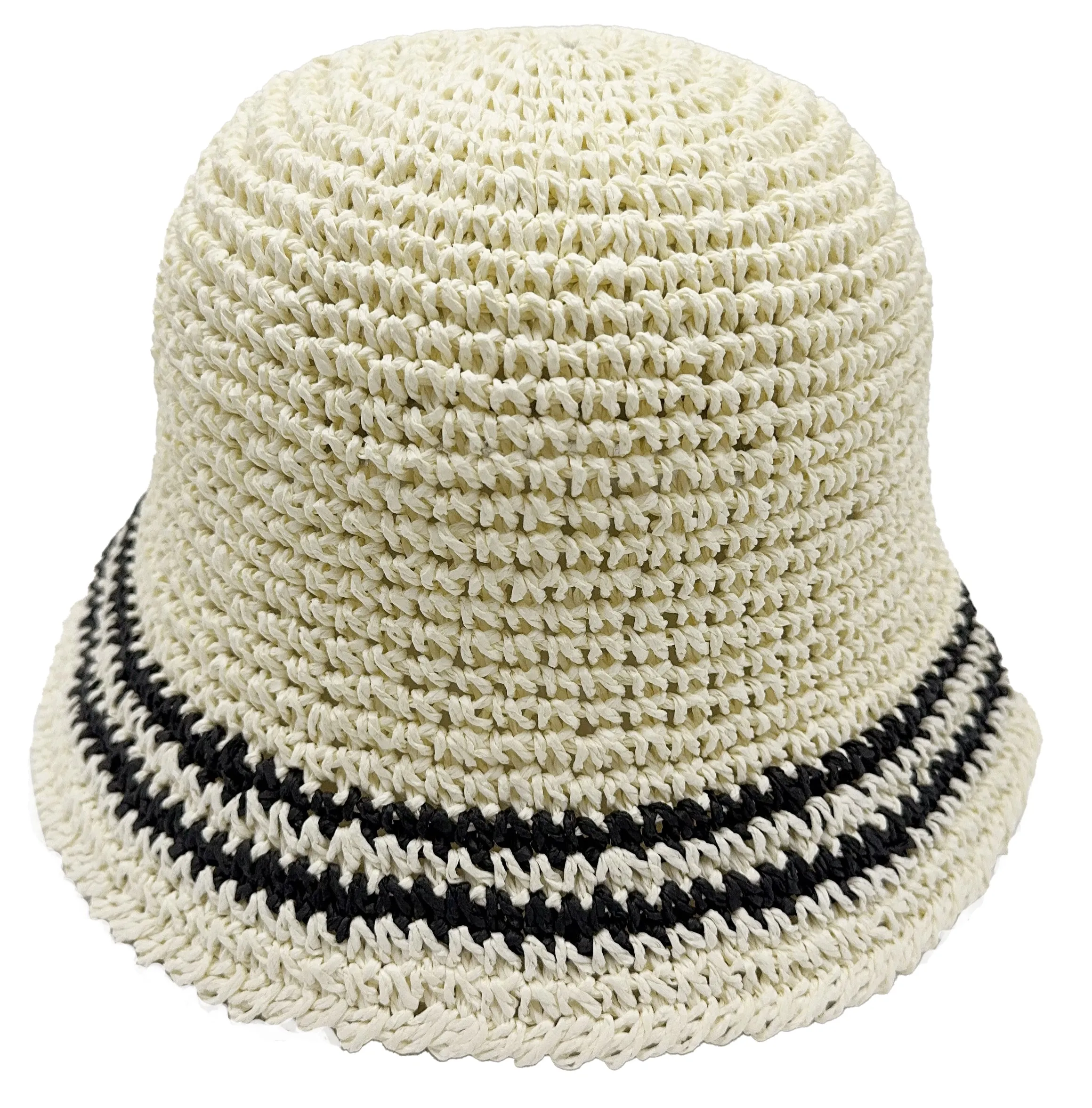 Stripe Straw Bucket Hat sold by Charming Charlie product image thumbnail 5