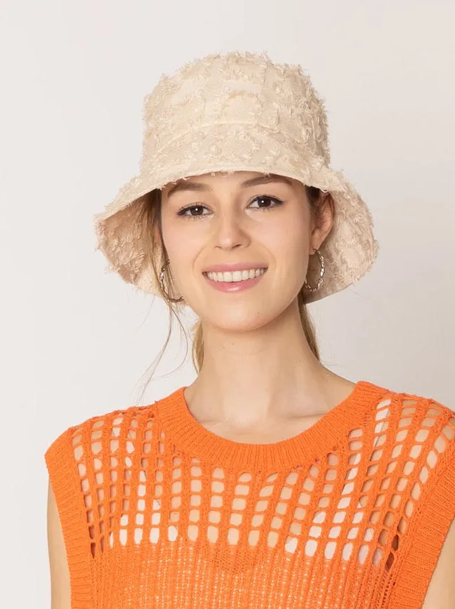 Distressed Denim Bucket Hat sold by Charming Charlie