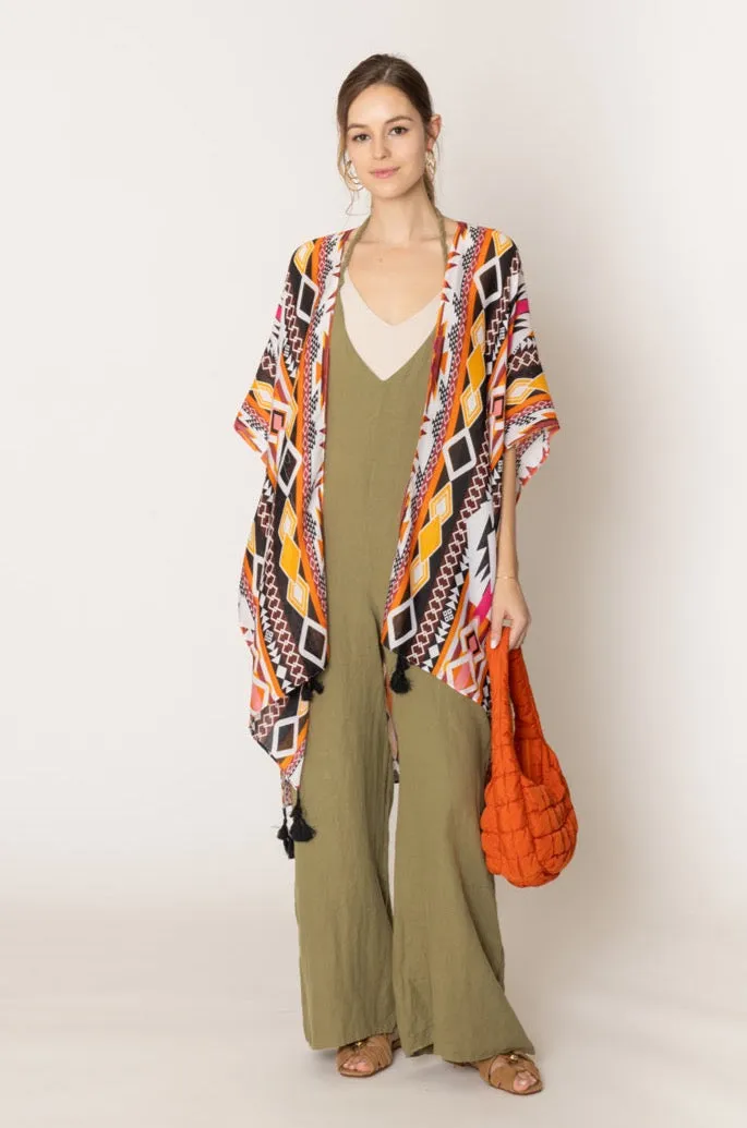 Aztec Print Kimono sold by Charming Charlie