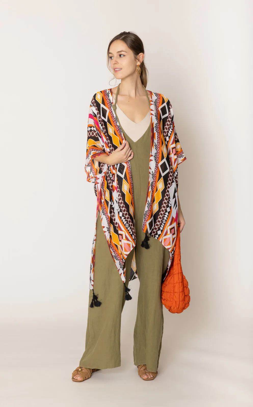 Aztec Print Kimono sold by Charming Charlie product image thumbnail 2