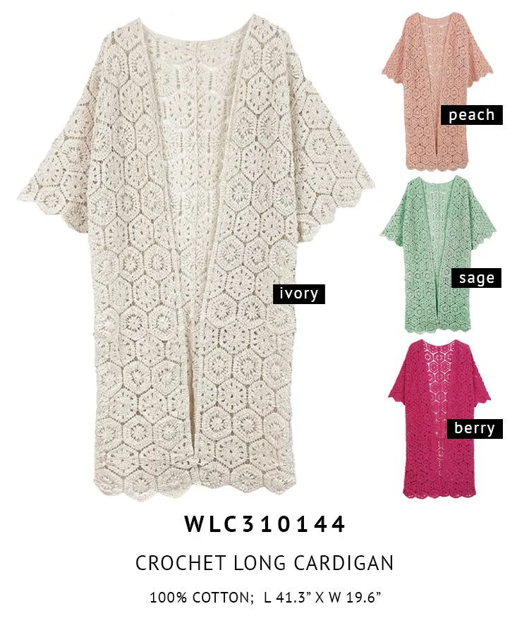 Crochet Long Cardigan sold by Charming Charlie product image thumbnail 3