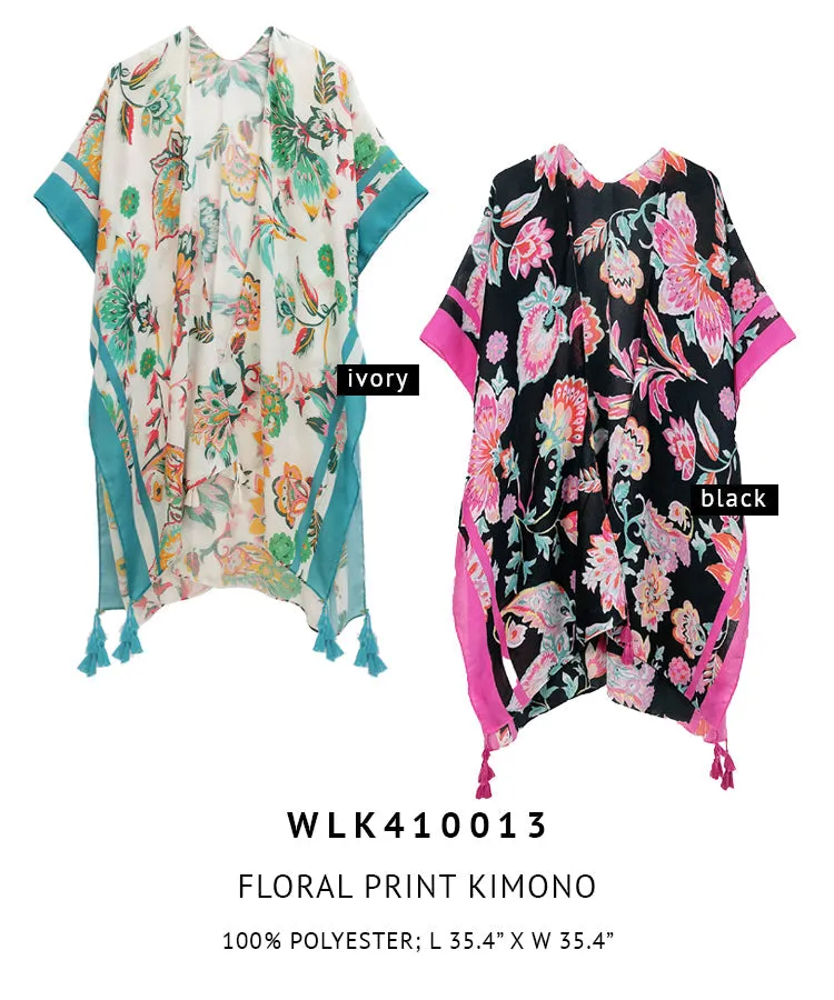 Floral Print Kimono sold by Charming Charlie product image thumbnail 3