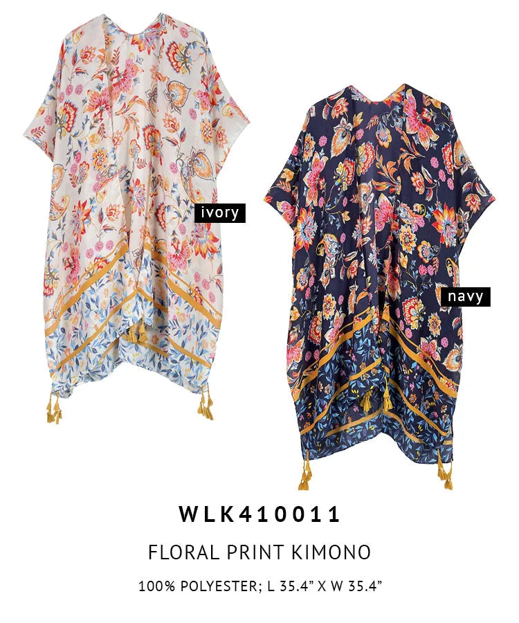 Floral Print Kimono sold by Charming Charlie product image thumbnail 3